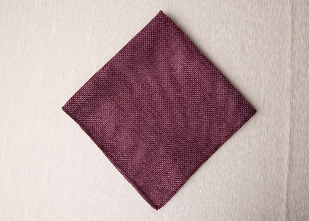 Purple Burlap Napkin
