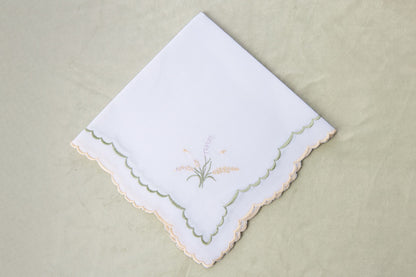 Astoria Butter/Sage Scalloped Napkin