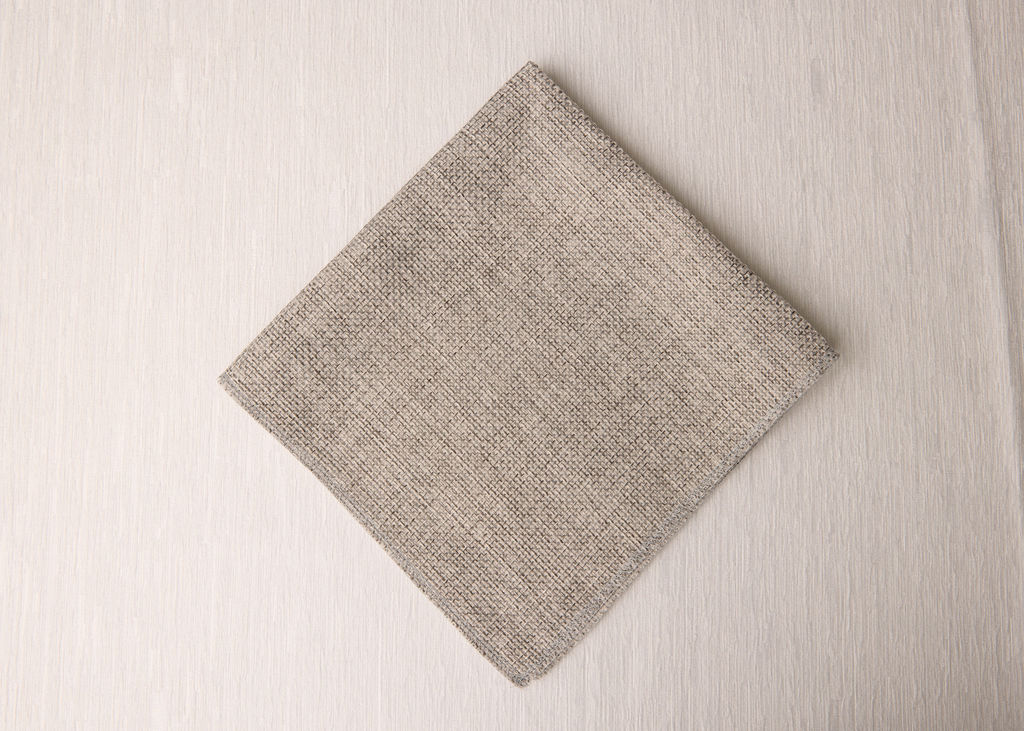 Grey Burlap Napkin