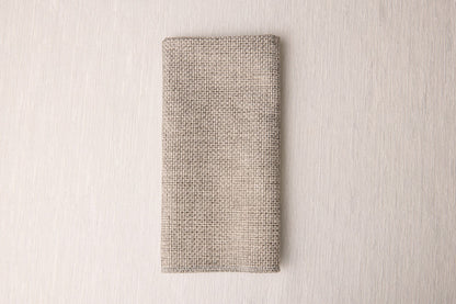 Grey Burlap Napkin