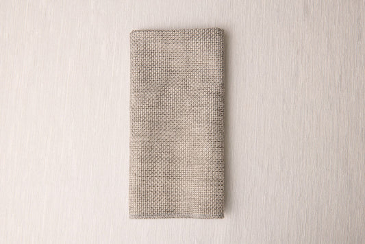Grey Burlap Napkin