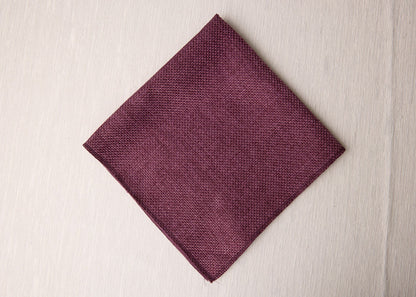 Purple Burlap Napkin