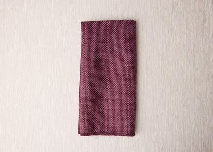 Purple Burlap Napkin