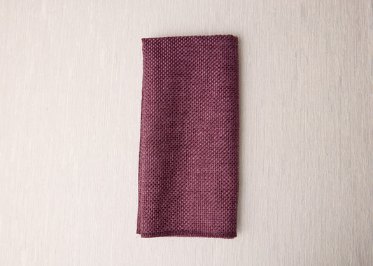 Purple Burlap Napkin