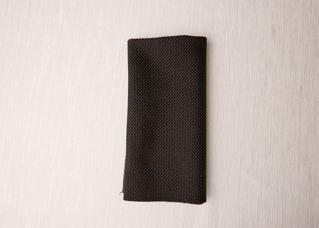 Black Burlap Napkin