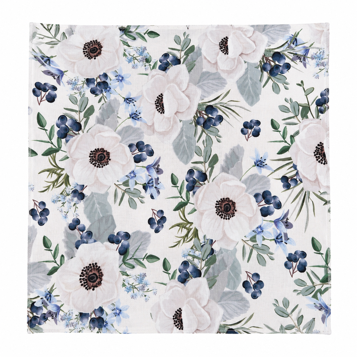 Blue Anemones Napkin