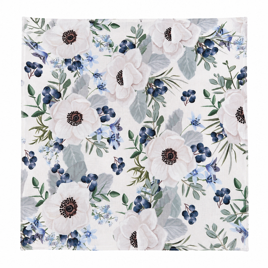Blue Anemones Napkin