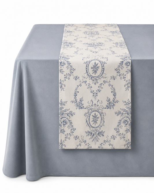 Blue Toile Runner