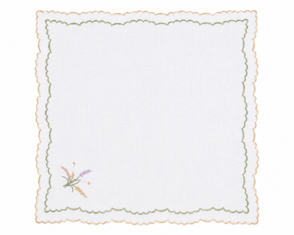 Astoria Butter/Sage Scalloped Napkin