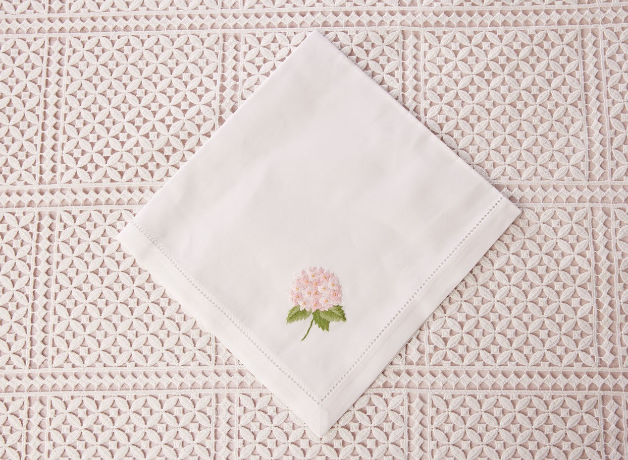 Pink Hydrangea Napkin