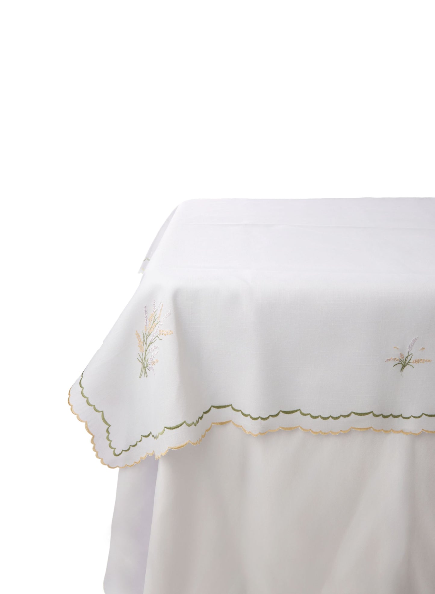 Astoria Butter/Sage Scalloped Topper