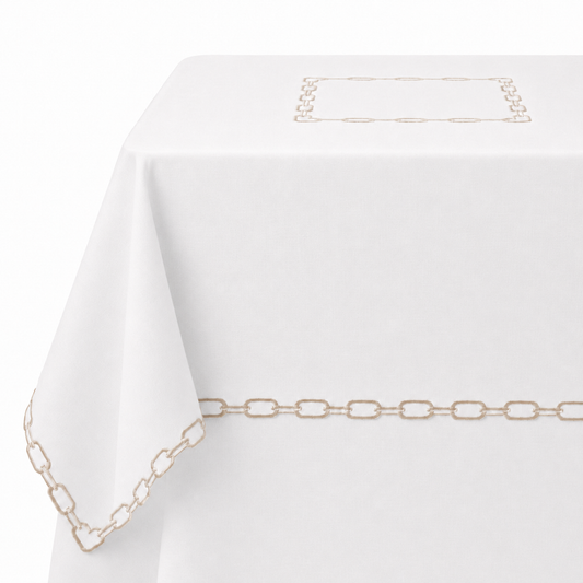 Champagne Links Starched Topper