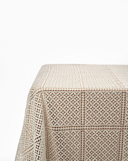 Doria Eyelet Tablecloth